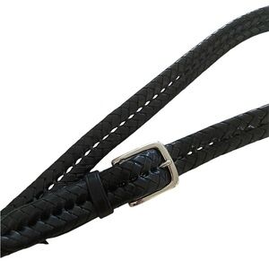 Coach black leather unisex belt size 38 , see measurements